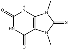 1H-Purine-2,6-dione, 3,7,8,9-tetrahydro-7,9-dimethyl-8-thioxo- 结构式