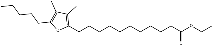 11-(3,4-二甲基-5-戊基呋喃-2-基)十一酸乙酯 结构式