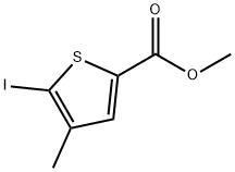 5-碘-4-甲基噻吩-2-羧酸甲酯 结构式