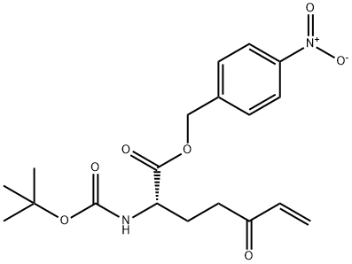 6-Heptenoic acid, 2-[[(1,1-dimethylethoxy)carbonyl]amino]-5-oxo-, (4-nitrophenyl)methyl ester, (S)- (9CI) 结构式