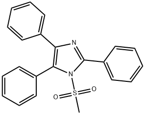 1H-Imidazole, 1-(methylsulfonyl)-2,4,5-triphenyl- 结构式