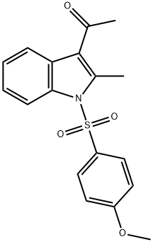 1-(1-((4-Methoxyphenyl)sulfonyl)-2-methyl-1H-indol-3-yl)ethan-1-one 结构式