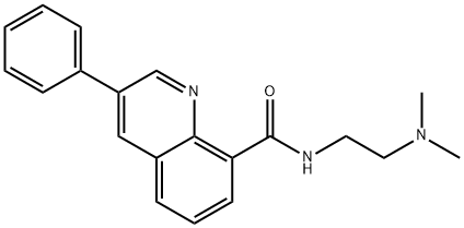 N-(2-(Dimethylamino)ethyl)-3-phenylquinoline-8-carboxamide 结构式
