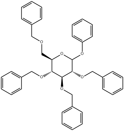 D-Glucopyranoside, phenyl 2,3,4,6-tetrakis-O-(phenylmethyl)- 结构式