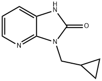 2H-Imidazo[4,5-b]pyridin-2-one, 3-(cyclopropylmethyl)-1,3-dihydro- 结构式