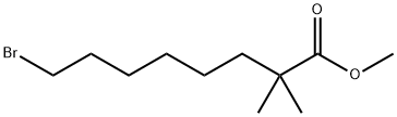 8-溴-2,2-二甲基辛酸甲酯 结构式