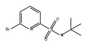 6-溴-N-(叔丁基)吡啶-2-磺酰胺 结构式