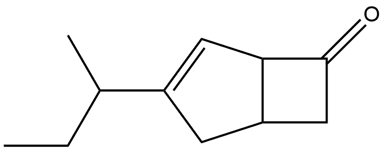 3-(sec-butyl)bicyclo[3.2.0]hept-3-en-6-one 结构式