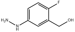 1-(4-Fluoro-3-(hydroxymethyl)phenyl)hydrazine 结构式