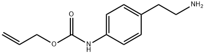 (4-(2-氨基乙基)苯基)氨基甲酸烯丙酯 结构式