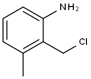 Benzenamine, 2-(chloromethyl)-3-methyl- 结构式