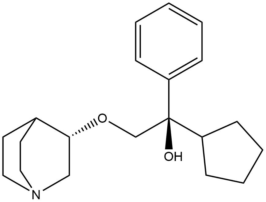 Penehyclidine Impurity 7 ((R,S)-Penehyclidine) 结构式