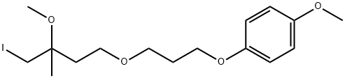 Benzene, 1-[3-(4-iodo-3-methoxy-3-methylbutoxy)propoxy]-4-methoxy- 结构式