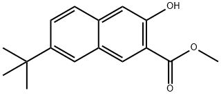 7-(叔丁基)-3-羟基-2-萘甲酸甲酯 结构式