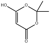 6-羟基-2,2-二甲基-4H-1,3-二噁英-4-酮 结构式