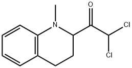 2,2-Dichloro-1-(1-methyl-1,2,3,4-tetrahydroquinolin-2-yl)ethanone 结构式