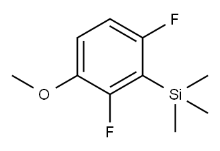 1,3-二氟-4-甲氧基-2-(三甲基甲硅烷基)苯 结构式
