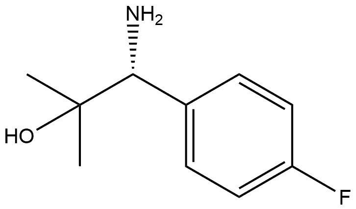 (R)-1-氨基-1-(4-氟苯基)-2-甲基丙-2-醇 结构式