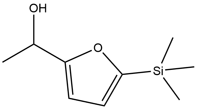 2-Furanmethanol, α-methyl-5-(trimethylsilyl)- 结构式