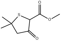 2-Thiophenecarboxylic acid, tetrahydro-5,5-dimethyl-3-oxo-, methyl ester 结构式