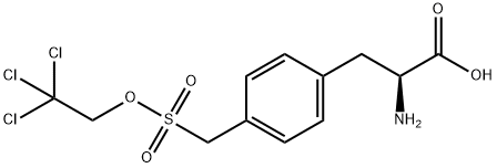 L-Phenylalanine, 4-[[(2,2,2-trichloroethoxy)sulfonyl]methyl]- 结构式