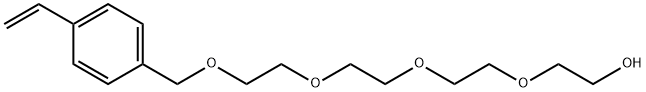 13-(4-乙烯基苯基)-3,6,9,12-四氧杂十三-1-醇 结构式