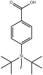 4-(DI-TERT-BUTYLFLUOROSILYL)BENZOIC ACID 结构式