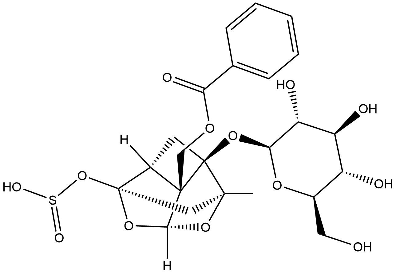 芍药苷亚硫酸酯 结构式