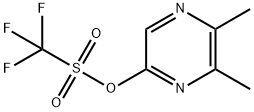 Methanesulfonic acid, 1,1,1-trifluoro-, 5,6-dimethyl-2-pyrazinyl ester 结构式