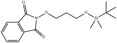 1H-Isoindole-1,3(2H)-dione, 2-[3-[[(1,1-dimethylethyl)dimethylsilyl]oxy]propoxy]- 结构式