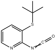 Pyridine, 3-[(1,1-dimethylethyl)thio]-2-isocyanato- 结构式