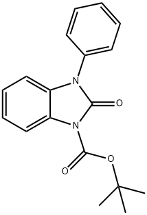 1H-Benzimidazole-1-carboxylic acid, 2,3-dihydro-2-oxo-3-phenyl-, 1,1-dimethylethyl ester 结构式