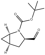 (1R,3R,5R)-3-甲酰基-2-氮杂双环[3.1.0]己烷-2-羧酸叔丁酯 结构式