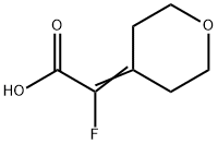 Acetic acid, 2-fluoro-2-(tetrahydro-4H-pyran-4-ylidene)- 结构式