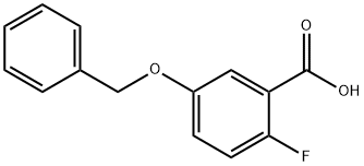 5-(苄氧基)-2-氟苯甲酸 结构式