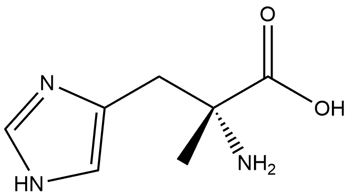 D-Histidine, α-methyl- 结构式