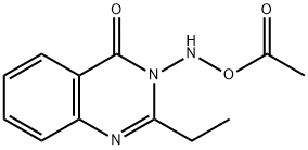 3-(Acetoxyamino)-2-ethylquinazolin-4(3H)-one 结构式
