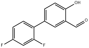 4-(2,4-Difluorophenyl)-2-formylphenol 结构式