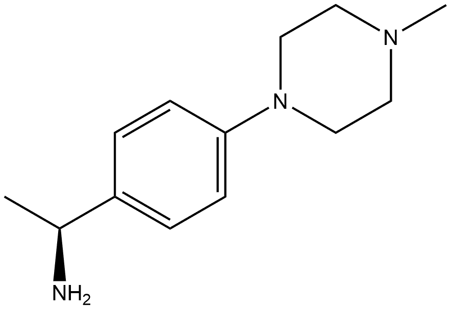 Benzenemethanamine, α-methyl-4-(4-methyl-1-piperazinyl)-, (αS)- 结构式