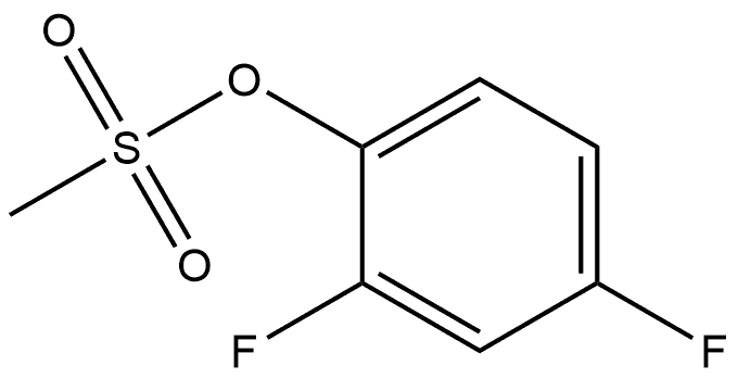 Phenol, 2,4-difluoro-, 1-methanesulfonate 结构式