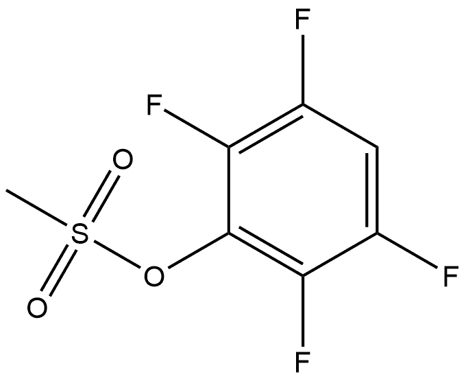 Phenol, 2,3,5,6-tetrafluoro-, 1-methanesulfonate 结构式