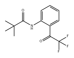 Propanamide, 2,2-dimethyl-N-[2-(2,2,2-trifluoroacetyl)phenyl]- 结构式