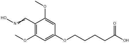 Pentanoic acid, 5-[4-[(hydroxyimino)methyl]-3,5-dimethoxyphenoxy]- 结构式