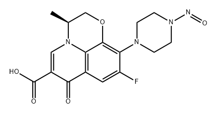 左氧氟沙星杂质34 结构式