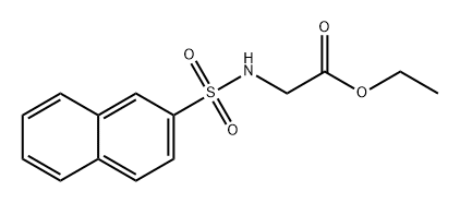 Glycine, N-(2-naphthalenylsulfonyl)-, ethyl ester 结构式