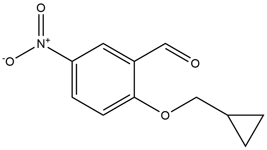 2-(cyclopropylmethoxy)-5-nitrobenzaldehyde 结构式