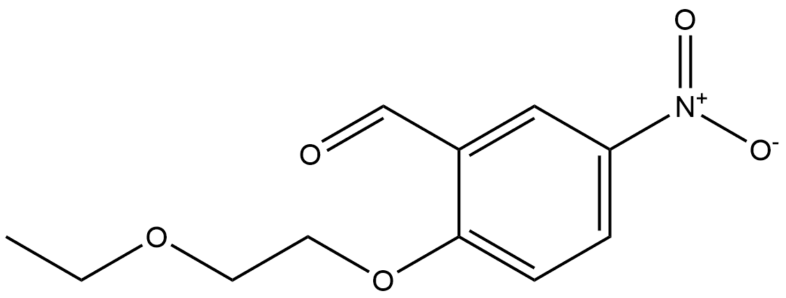 2-(2-ethoxyethoxy)-5-nitrobenzaldehyde 结构式