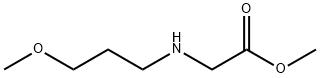 (3-甲氧基丙基)甘氨酸甲酯 结构式