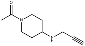 1-(4-(丙-2-炔-1-基氨基)哌啶-1-基)乙-1-酮 结构式