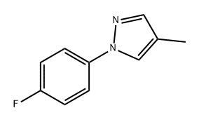 1-(4-氟苯基)-4-甲基-1H-吡唑 结构式